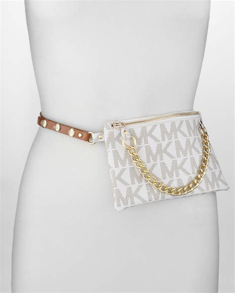 michael kors ladies belt|Michael Kors belt with pouches.